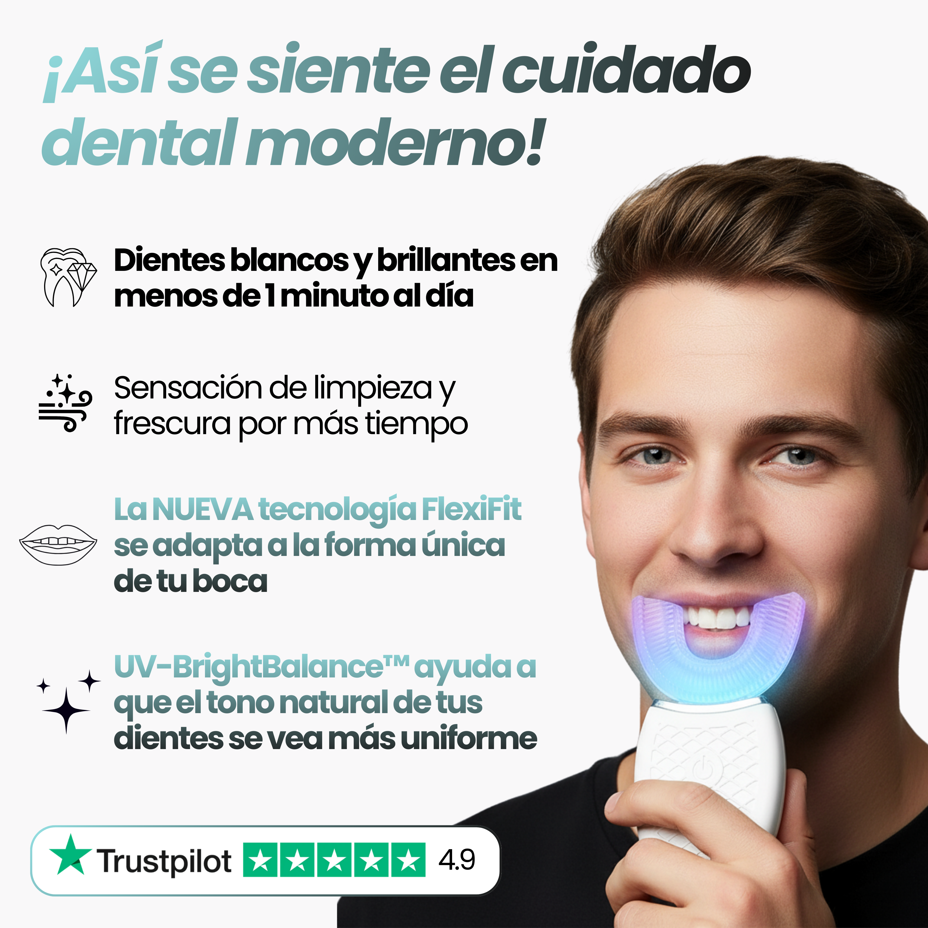 ORBIT BRUSH® - Cepillo de dientes 360° para dientes más limpios – incluso si no te cepillas perfecto