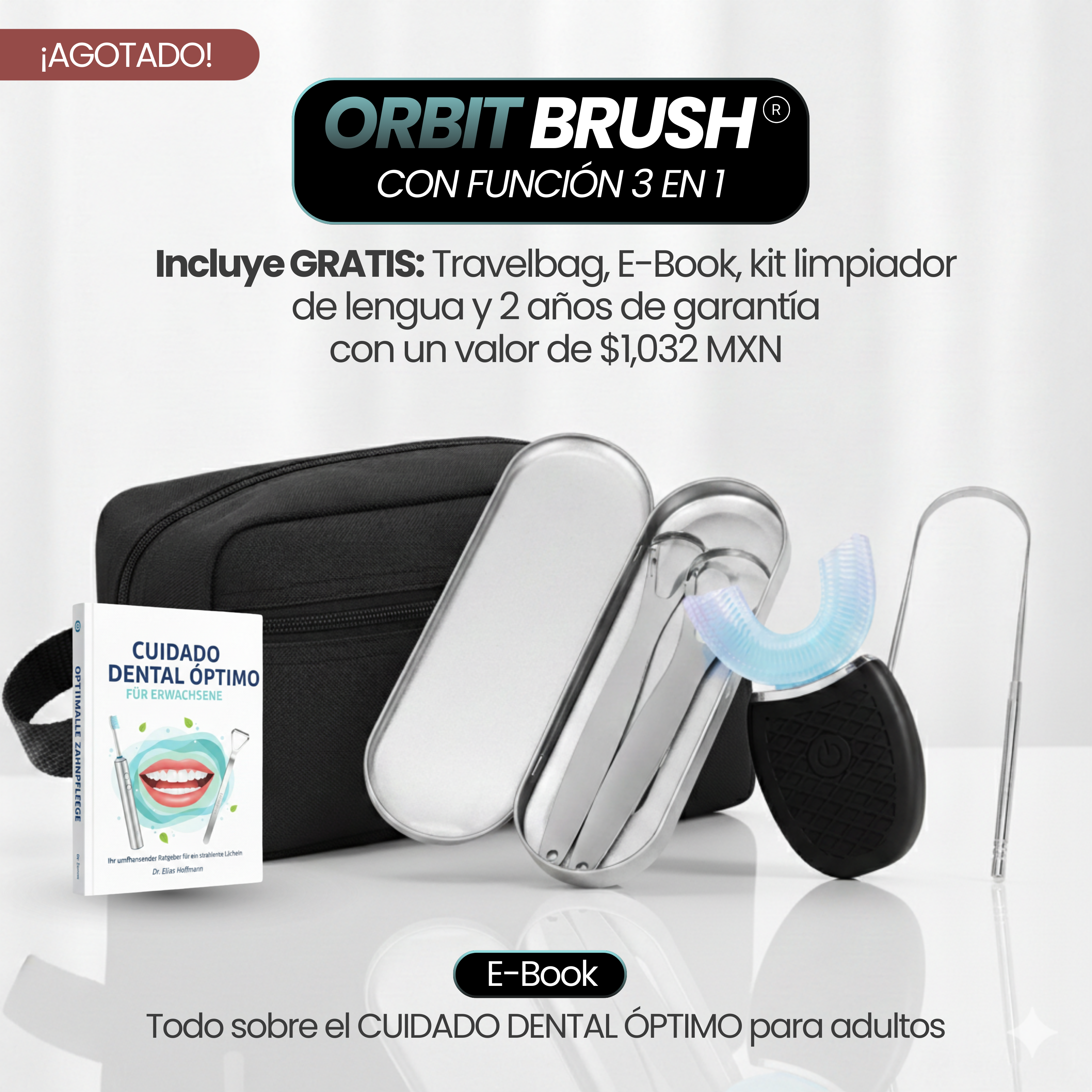 ORBIT BRUSH® - Cepillo de dientes 360° para dientes más limpios – incluso si no te cepillas perfecto