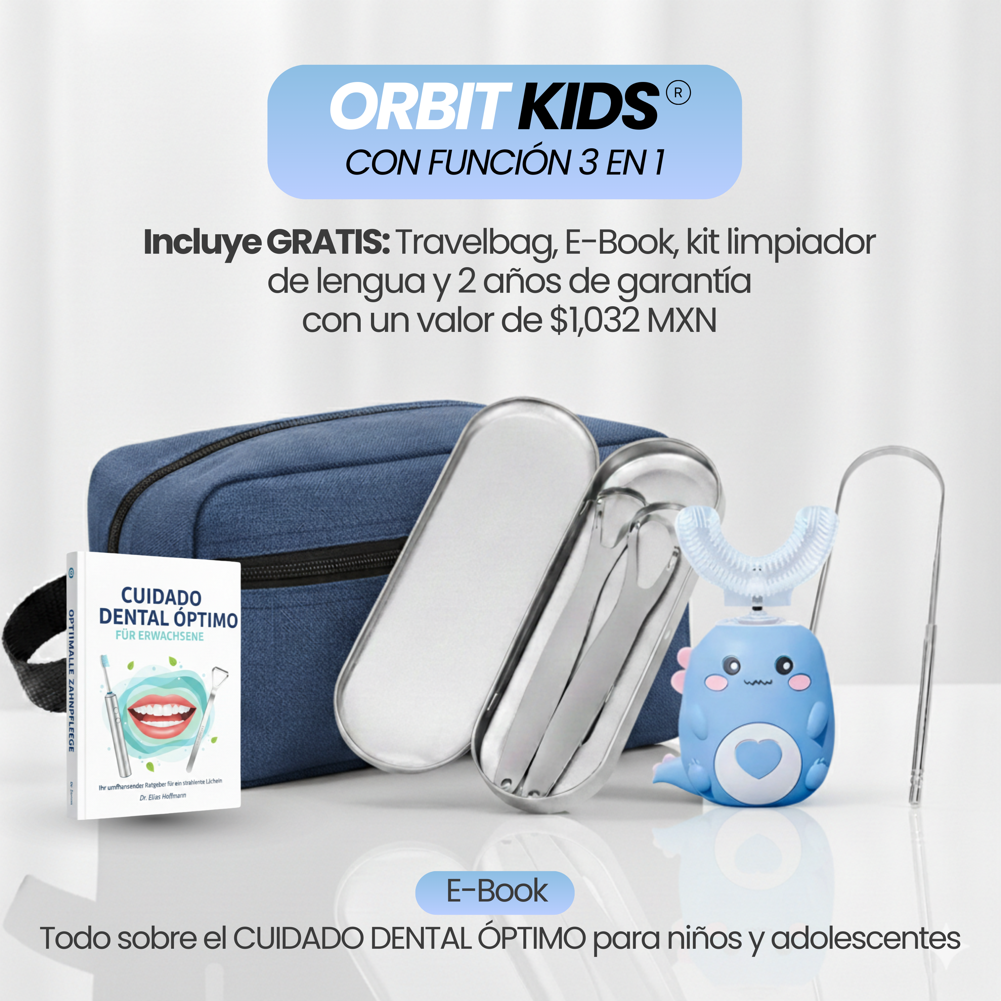 ORBIT BRUSH® - Cepillo de dientes 360° para dientes más limpios – incluso si no te cepillas perfecto