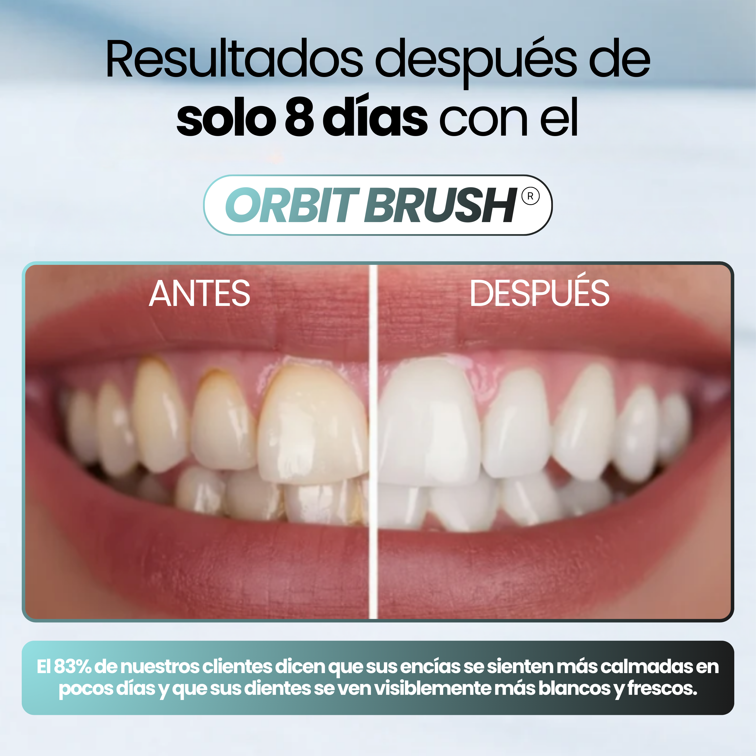 ORBIT BRUSH® - Cepillo de dientes 360° para dientes más limpios – incluso si no te cepillas perfecto